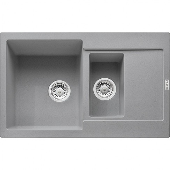 Franke Maris MRG 651-78 zlewozmywak 1,5 komory 78x50 cm fragranit kamienny szary 114.0330.970