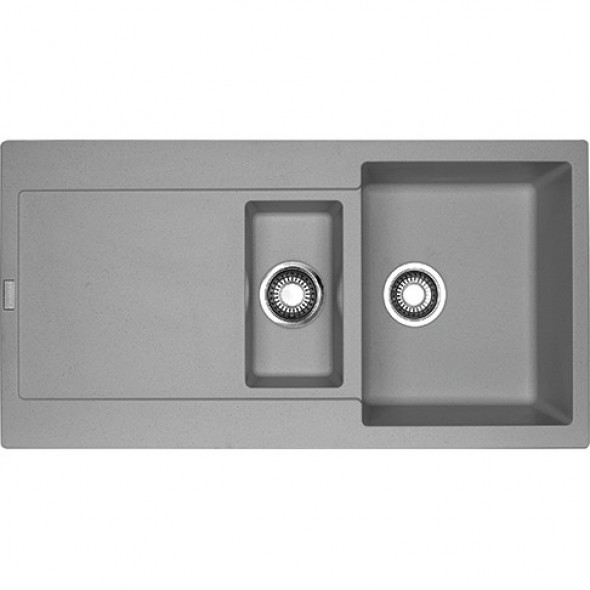 Franke Maris MRG 651 zlewozmywak 1,5 komory 97x50 cm fragranit kamienny szary 114.0330.949