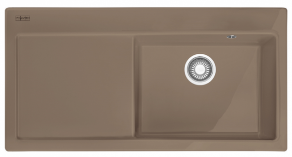 Franke Mythos 611-100 Fraceram zlewozmywak ceramiczny 1 komora po prawej stronie cappuccino 124.0379.854