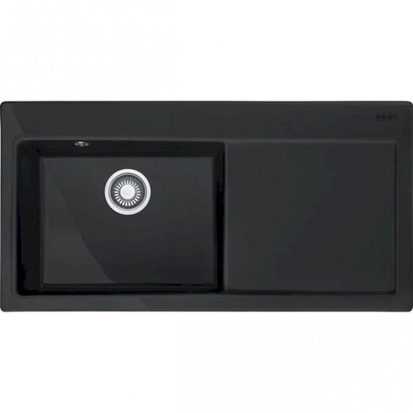 Franke Mythos MTG 611 zlewozmywak 1 komora z ociekaczem komora duża z lewej strony 100x51cm fragranit onyx 114.0158.623