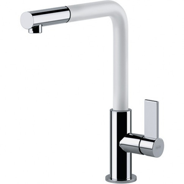 Franke Neptune Evo bateria kuchenna z wyciąganą wylewką chrom/biały 115.0373.944