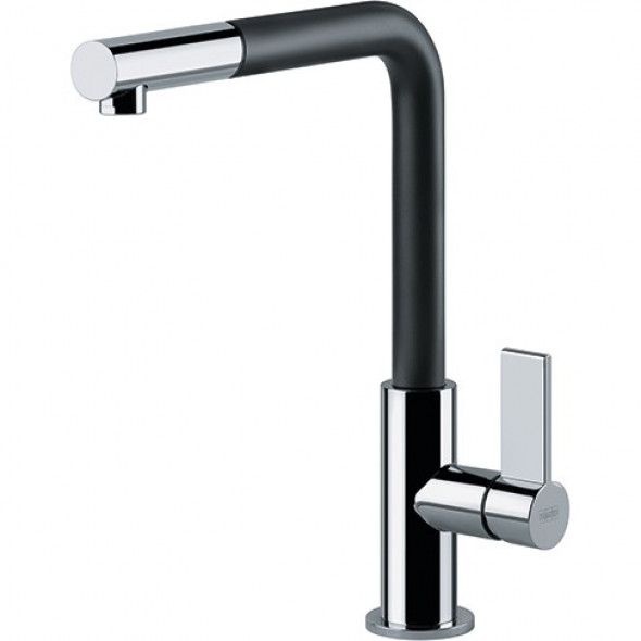 Franke Neptune Evo bateria kuchenna z wyciąganą wylewką chrom/czarny 115.0373.945