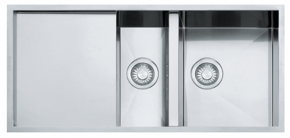Franke Planar 151 zlewozmywak stalowy 1,5 komory stal szlachetna jedwab 122.0198.387