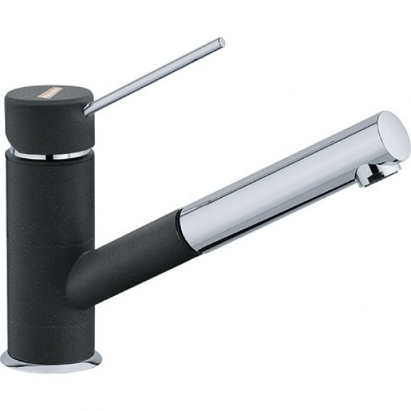 Franke Sirius Top bateria kuchenna z wyciąganą wylewką chrom/onyx 115.0476.652