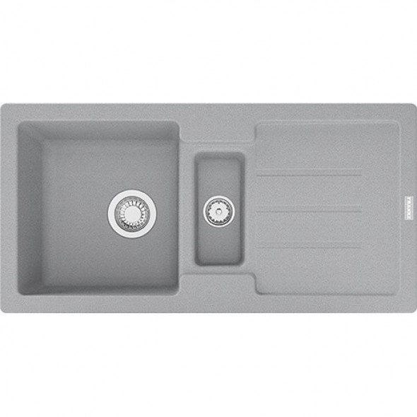 Franke Strada SAG 651-86 zlewozmywak 1,5 komory z ociekaczem 86x43,5 cm fragranit kamienny szary 114.0499.046