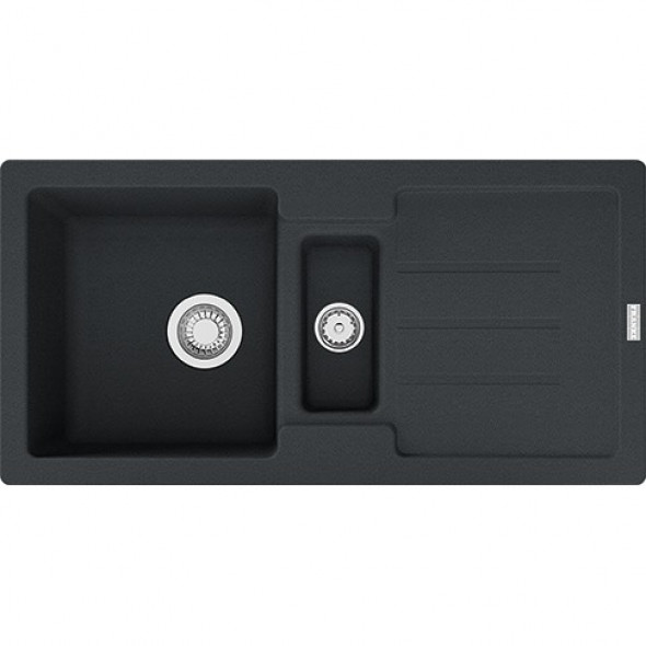 Franke Strada SAG 651-86 zlewozmywak 1,5 komory z ociekaczem 86x43,5 cm fragranit onyx 114.0499.042