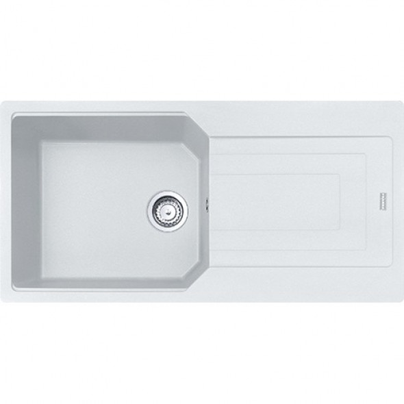 Franke Urban UBG 611-100 zlewozmywak 1 komora z ociekaczem 100x50 cm fragranit biały polarny 114.0575.001