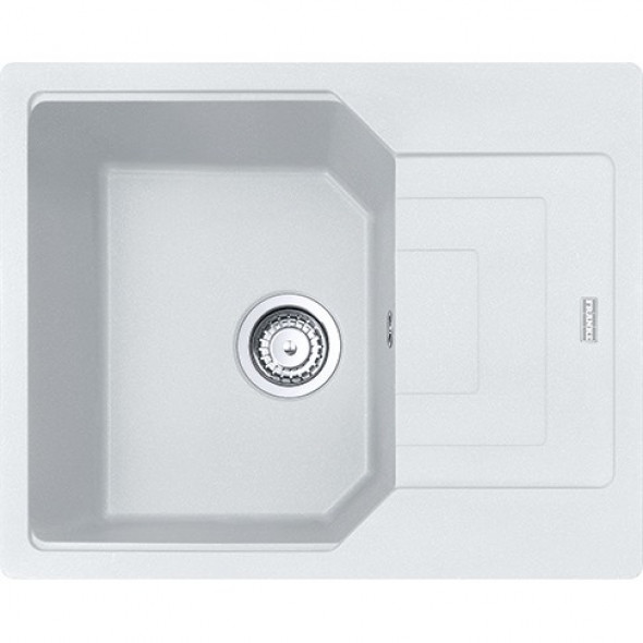 Franke Urban UBG 611-62 zlewozmywak 1 komora z ociekaczem 62x50 cm fragranit biały polarny 114.0575.009