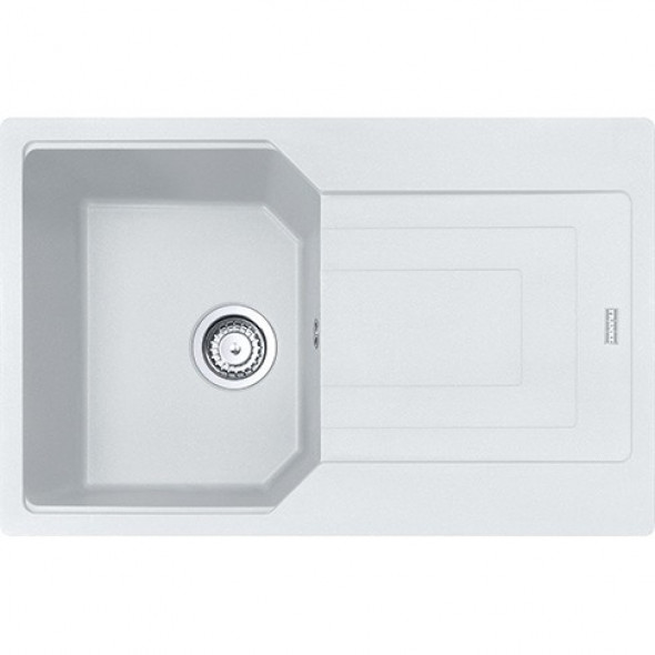 Franke Urban UBG 611-78 zlewozmywak 1 komora z ociekaczem 78x50 cm fragranit biały polarny 114.0575.017