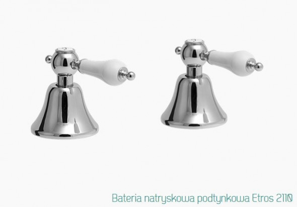 Fromac Etros bateria prysznicowa podtynkowa 2 zawory chrom 2110