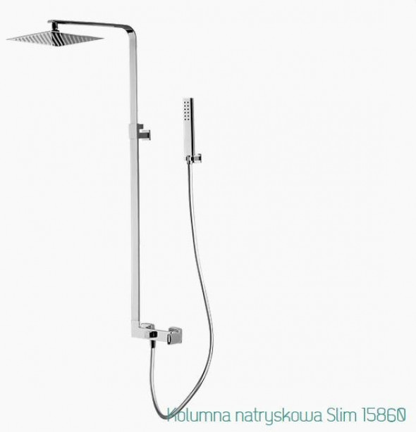 Fromac kolumna prysznicowa z deszczownicą SLIM chrom 15860