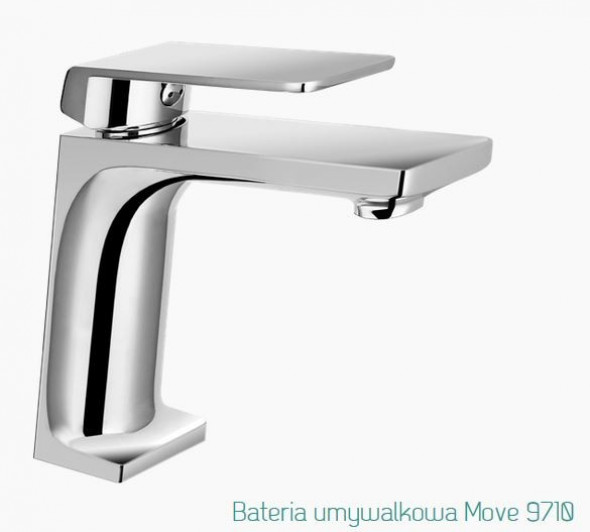 Fromac Move bateria umywalkowa z korkiem klik klak chrom 9710