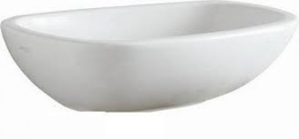 Geberit Citterio umywalka stawiana na blat bez otworu na baterię bez przelewu 56x40 cm ceramika biały 500.542.01.1