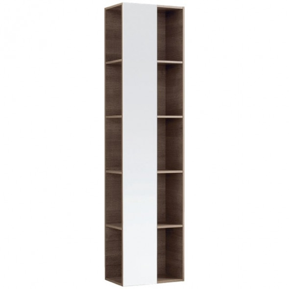 Geberit Citterio wysoka szafka regał z lustrem 40 cm dąb ciemny 500.569.JJ.1
