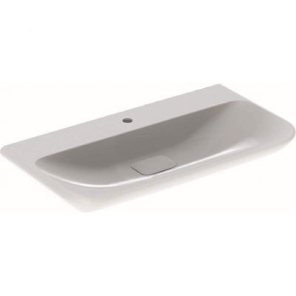 Geberit myDay umywalka meblowa z otworem na baterię bez przelewu 100x48 cm ceramika biały 125400600