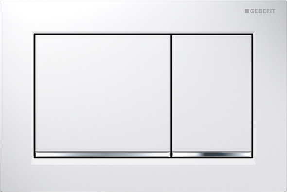 Geberit Omega 30 przycisk do stelaża biały / chrom błyszczący / biały 115.080.KJ.1