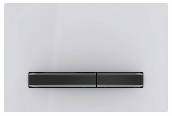Geberit Sigma 50 NEW przycisk do stelaża WC UP320 biały/czarny chrom 115.671.11.2