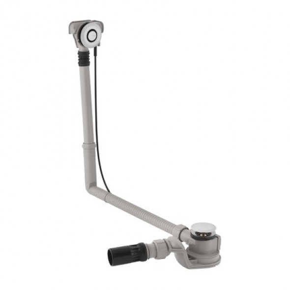 Geberit Uniflex PushControl zestaw odpływowo-przelewowy do wanien długi chrom połysk 150.751.21.1