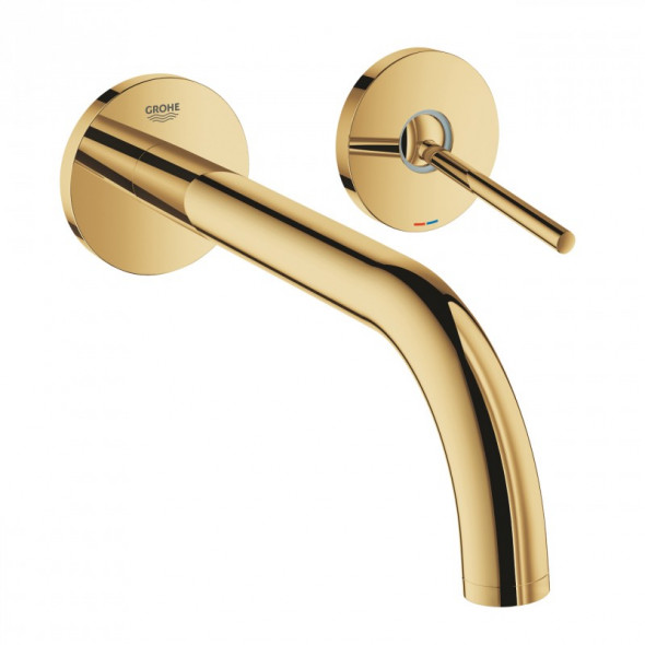Grohe Atrio 2-otworowa bateria umywalkowa zasięg wylewki 22 cm cool sunrise 19918GL3