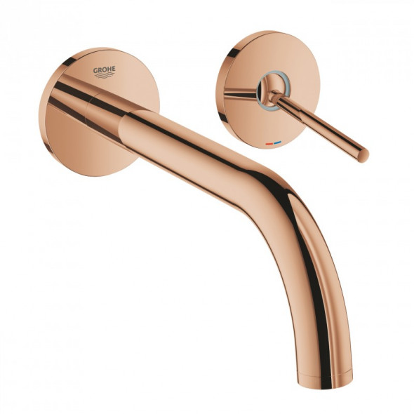 Grohe Atrio 2-otworowa bateria umywalkowa zasięg wylewki 22 cm warm sunset 19918DA3