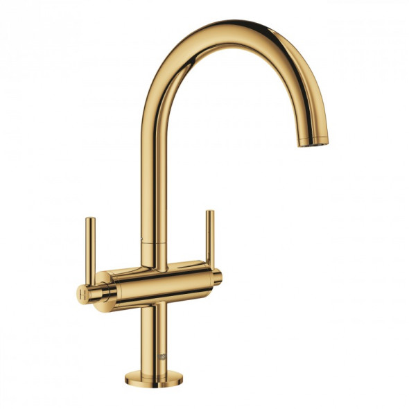 Grohe Atrio bateria umywalkowa DN 15 rozmiar L z korkiem cool sunrise 21022GL3