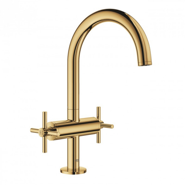 Grohe Atrio bateria umywalkowa DN 15 rozmiar L z korkiem stal cool sunrise 21019GL3