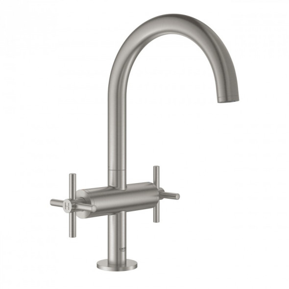 Grohe Atrio bateria umywalkowa DN 15 rozmiar L z korkiem stal nierdzewna 21019DC3