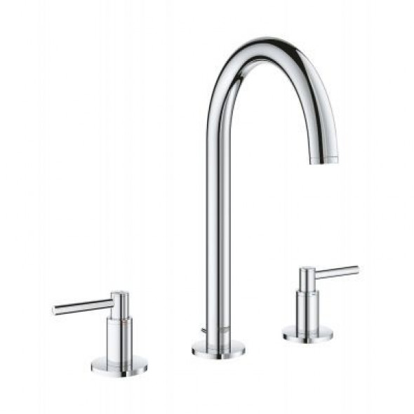 Grohe Atrio bateria umywalkowa trzyotworowa z korkiem chrom 20009003