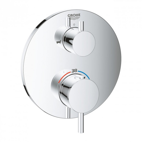 Grohe Atrio termostatyczna bateria wannowa do obsługi dwóch wyjść wody chrom 24138003