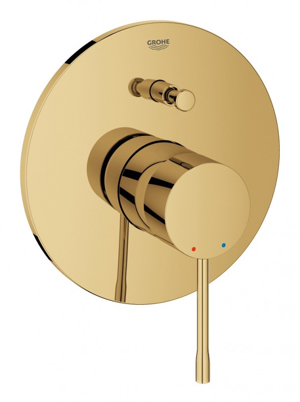 Grohe Essence bateria wannowo-prysznicowa podtynkowa złoty polerowany Cool Sunrise 19285GL1