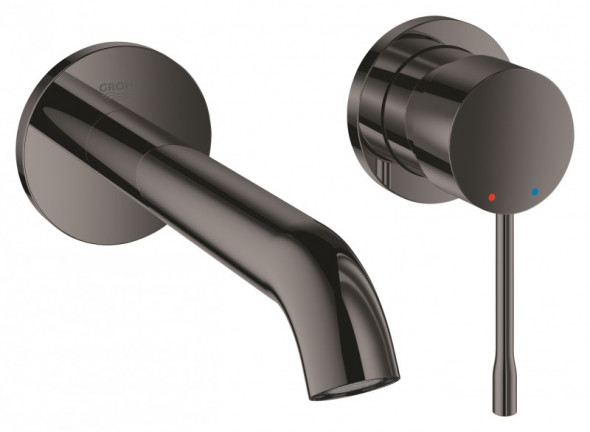 Grohe Essence New bateria umywalkowa podtynkowa 2-otworowa wylewka 183mm grafitowy Hard Graphite 19408A01 - OD RĘKI !!!