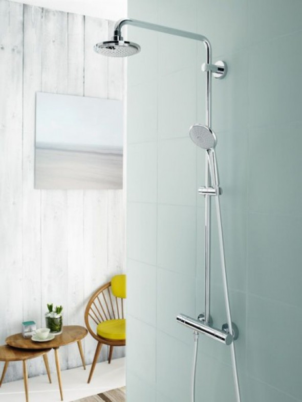 Grohe Euphoria System zestaw prysznicowy termostatyczny z deszczownicą chrom 27296001
