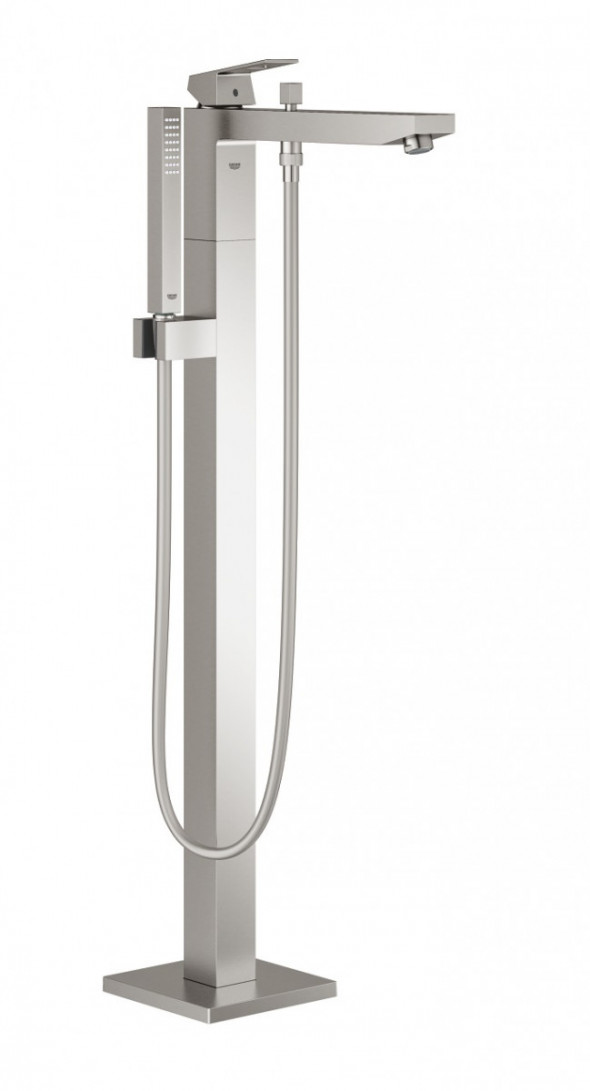 Grohe Eurocube bateria wannowa wolnostojąca stal nierdzewna 23672DC1