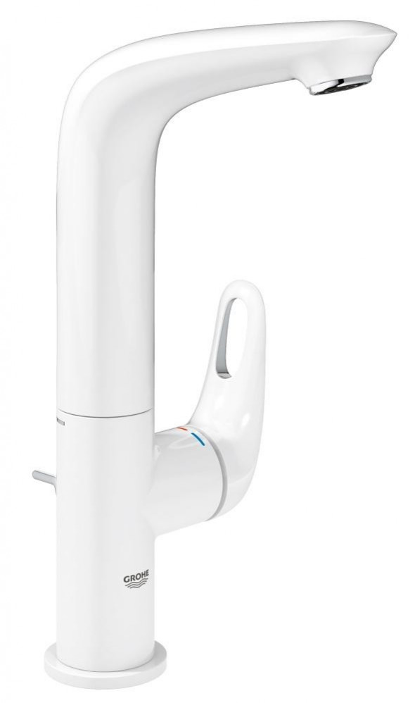 Grohe Eurostyle bateria umywalkowa z korkiem biały/chrom 23569LS3