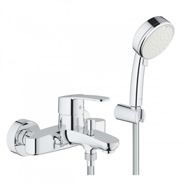 Grohe Eurostyle Cosmopolitan bateria wannowa ścienna z zestawem prysznicowym chrom 3359220A