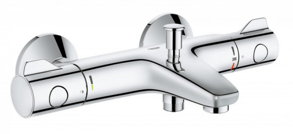 Grohe Grohtherm 800 bateria wannowa termostatyczna ścienna chrom 34567000