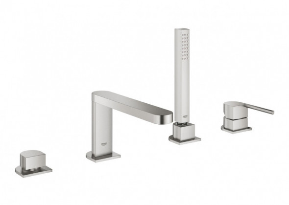Grohe Plus bateria wannowa 4-otwoowa stal nierdzewna 29307DC3