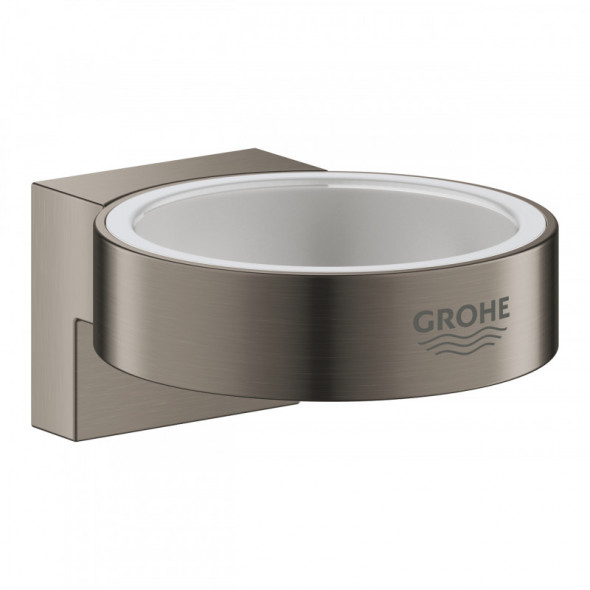 Grohe Selection uchwyt do szklanki lub dozownika do mydła grafit polerowany hard graphite 41027A00