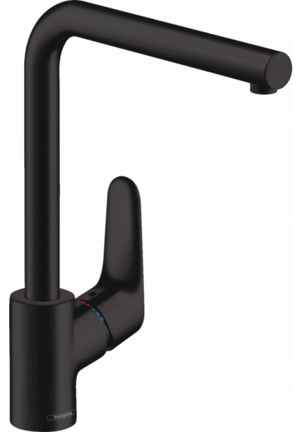 Hansgrohe 240 bateria kuchenna z wyciąganą wylewką czarny matowy 31817670