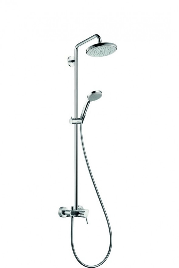 Hansgrohe Croma 220 komplet prysznicowy z baterią i deszczownicą chrom 27222000