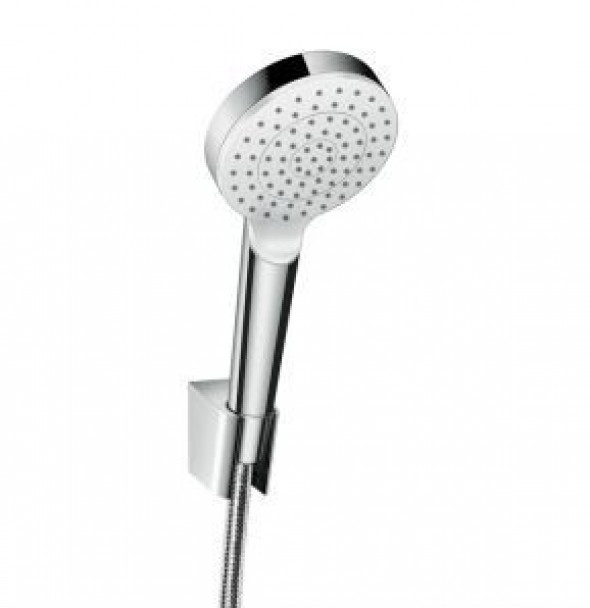 Hansgrohe Crometta zestaw prysznicowy 1jet/Porter'S 1,25m EcoSmart biały/chrom 26568400