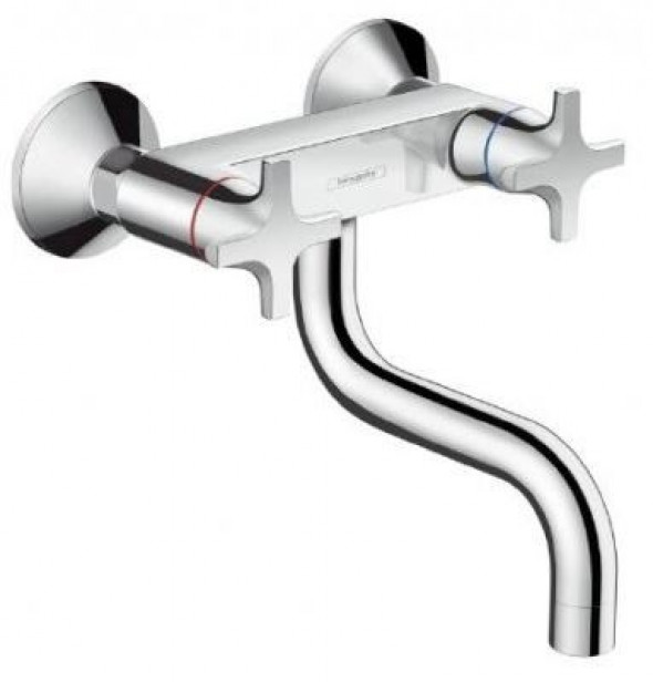 Hansgrohe Logis Classic bateria kuchenna dwuuchwytowa ścienna chrom 71287000