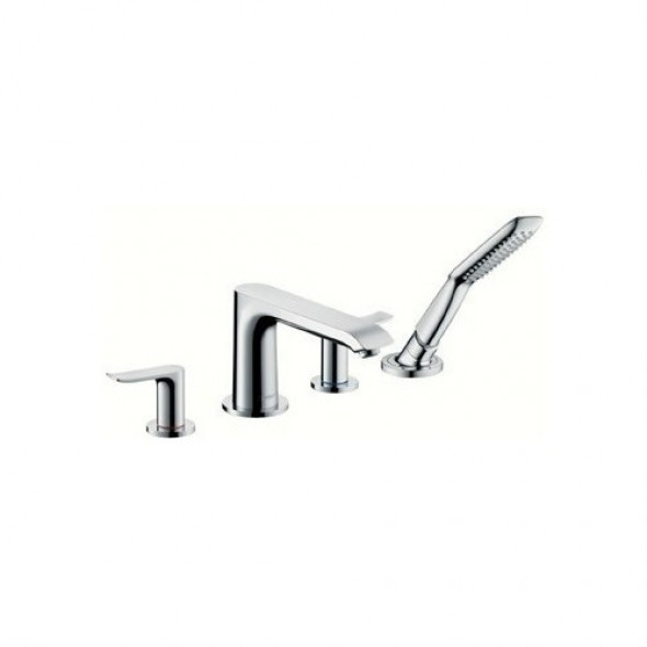 Hansgrohe Metris E2 bateria wannowa 4-otworowa el. zewn. chrom 31442000