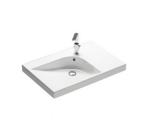 Hatria Grandangolo G-75 umywalka ceramiczna lewa 75cm z 1 otworem YXF9