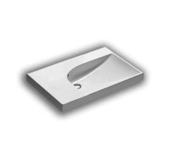 Hatria Grandangolo G-75 umywalka ceramiczna prawa 75 cm Y0YD