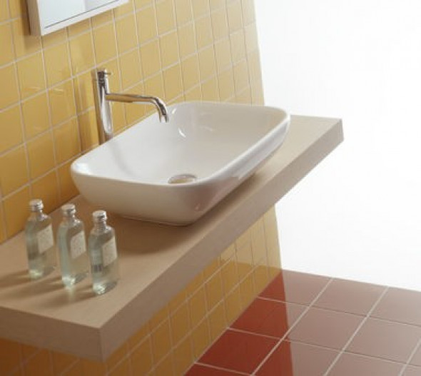 Hatria Happy Hour 17:00 umywalka stawiana na blat 55x40 Y0QQ