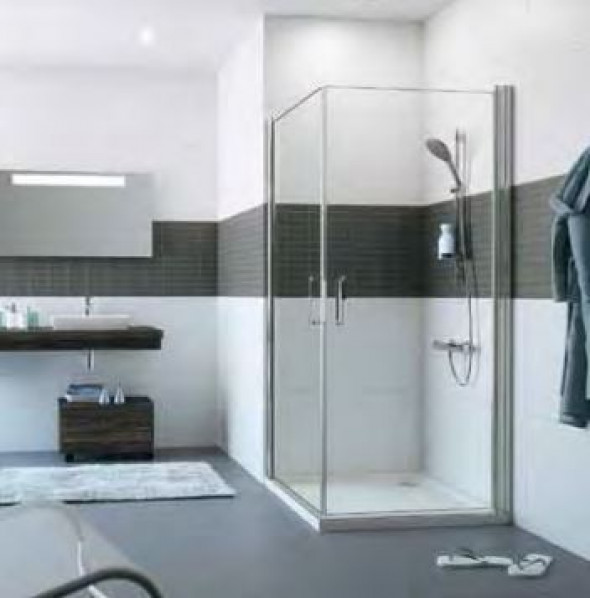 Huppe Classics 2 kabina kwadratowa 80x80cm wys. 200 cm drzwi skrzydłowe srebrny połysk przeźroczyste C23304.069.321