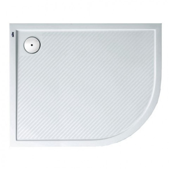 Huppe Purano brodzik półokrągły asymetryczny 120x90 konglomerat biały 202147.055