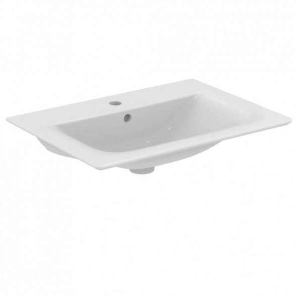 Ideal Connect Air umywalka wisząca z powierzchniami bocznymi 64 cm z otworami na baterię i przelewem E028901