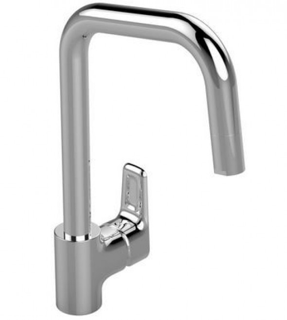 Ideal Standard Ceraplan III bateria kuchenna stojąca z wysoką i wyciąganą wylewką chrom B0960AA